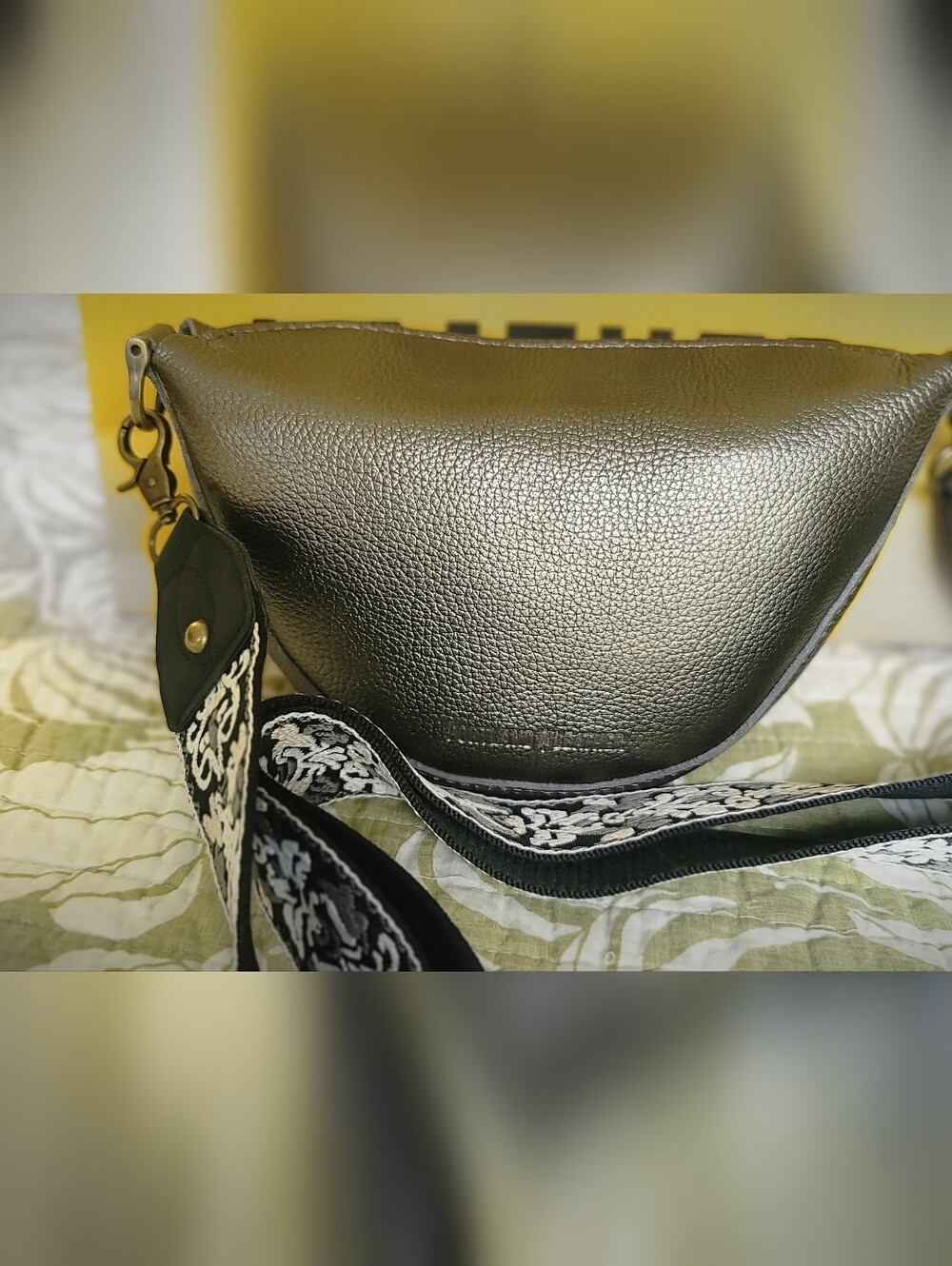 Portland Leather Small Koala Sling Bag in Stardust - Picture 2 of 7